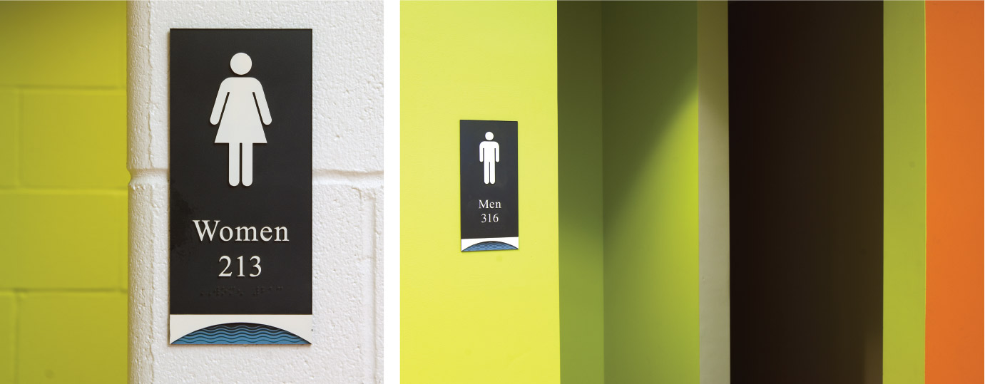 Interior and Exterior Identity Sign Program for Hanover High School Hanover, New Hampshire