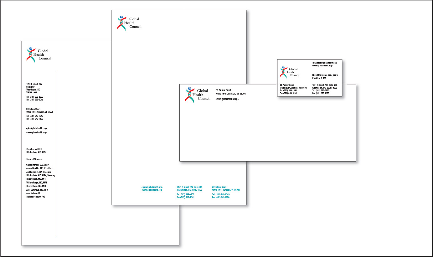 Global Health Council Logo and Stationery Program