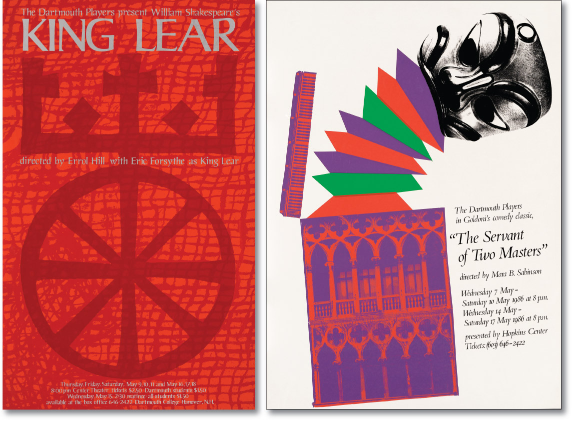 King Lear and Servant of Two Masters Posters